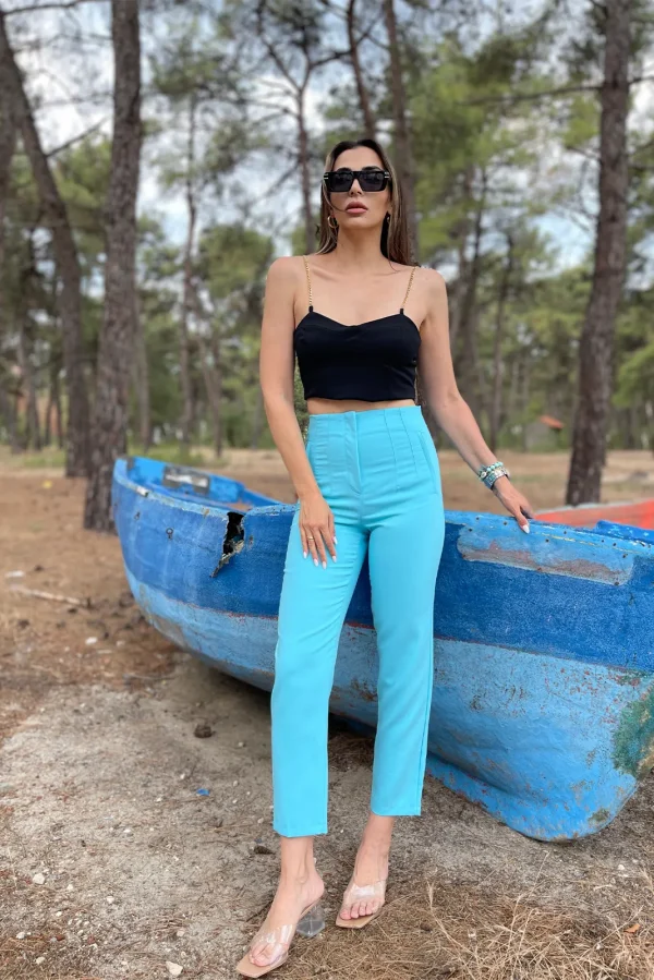 Υφασμάτινο Παντελόνι - Γαλάζιο