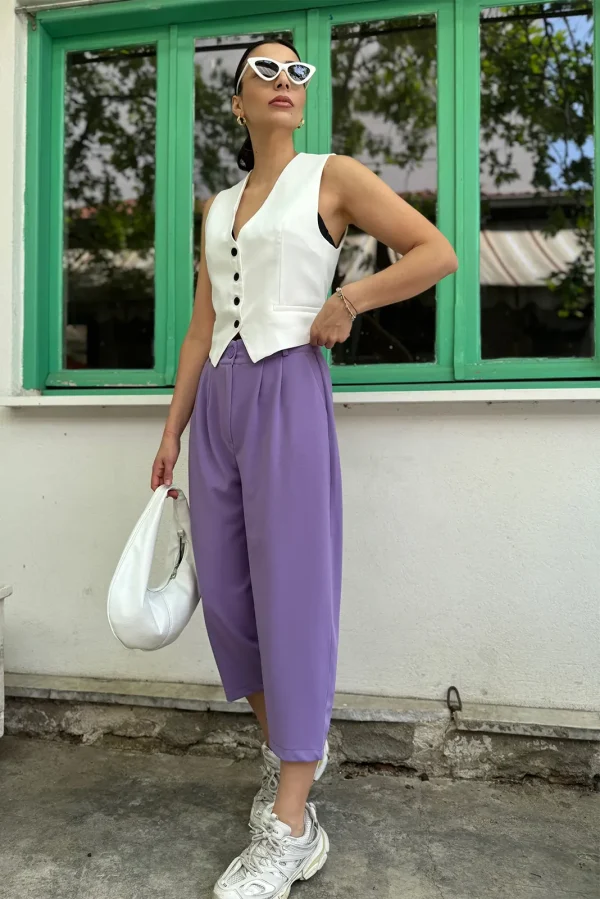 Baggy Παντελόνι - Λιλά