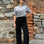 Λινό Παντελόνι - Μαύρο