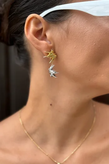 Dyo Σκουλαρίκια - Χρυσό και Ασημί