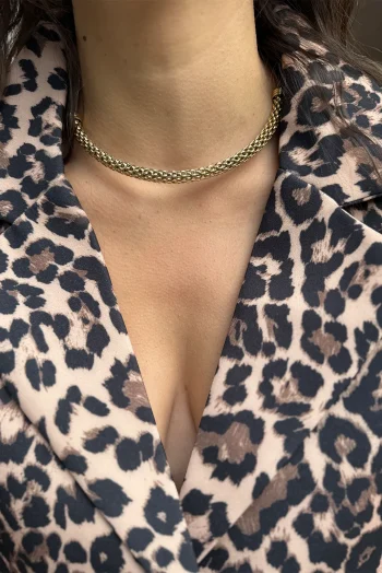 Rose Κολιέ Τσοκέρ - Χρυσό