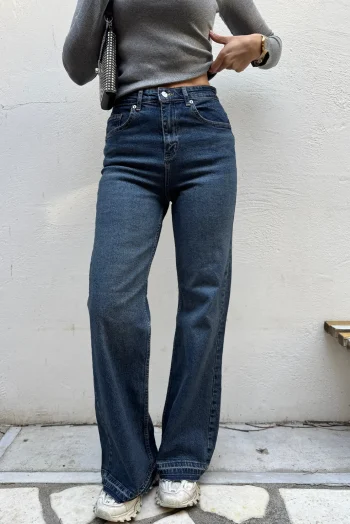 Massim Wide Leg Τζιν - Μπλε