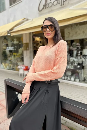 Λεπτή Ανοιξιάτικη Μπλούζα - Σομόν