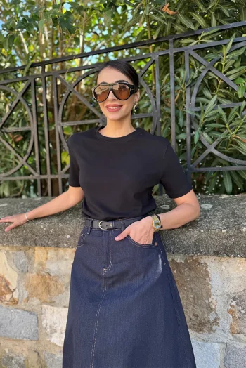 Basic T-Shirt - Μαύρο