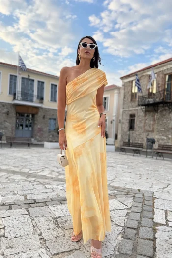 Leila Maxi Φόρεμα - Κίτρινο