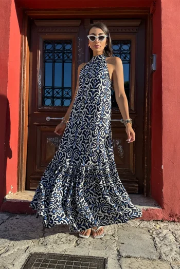 Rebeca Maxi Φόρεμα - Μπλε