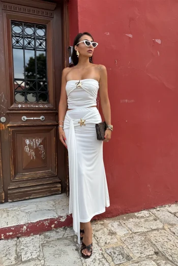 Sifnos Σετ με Αξεσουάρ - Λευκό