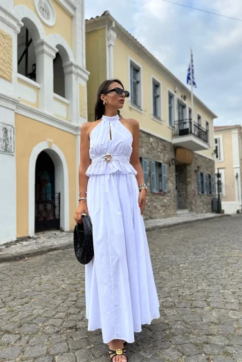 Kea Σετ Φούστα κ Τοπ - Λευκό