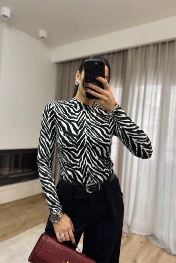 Μπλούζα Zebra Print