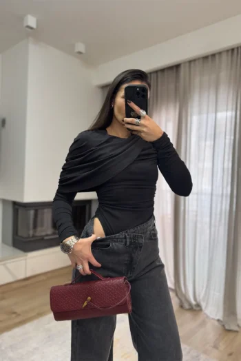 Luna Bodysuit - Μαύρο