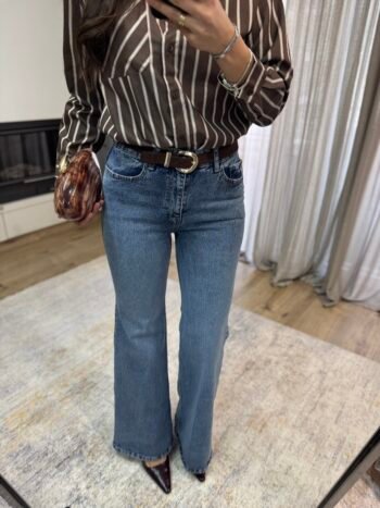 Τζιν Παντελόνι με Ζώνη - Μπλε