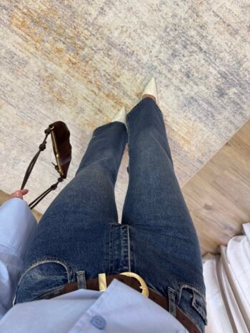 Τζιν Παντελόνι με Ζώνη - Σκούρο Μπλε