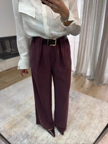 Benson Παντελόνι με Ζώνη - Δαμασκηνί